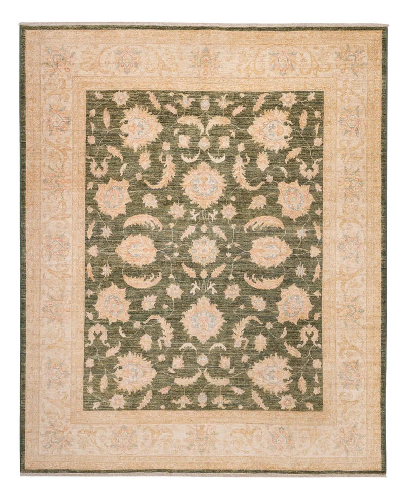 Ziegler Teppich 247x299cm - Orientteppich - grün