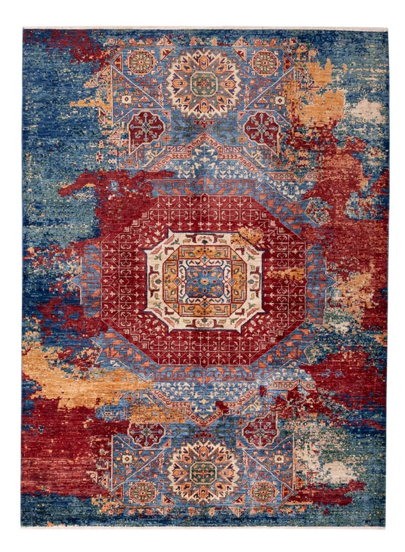 Designer Teppich 176x230cm - mehrfarbig