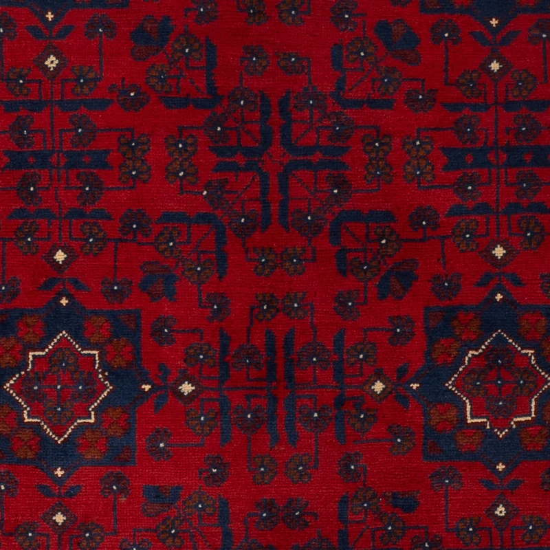 Khal Mohammadi Teppich 126x194cm - Orientteppich - dunkelrot