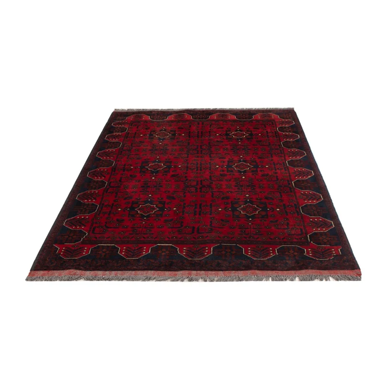 Khal Mohammadi Teppich 126x194cm - Orientteppich - dunkelrot