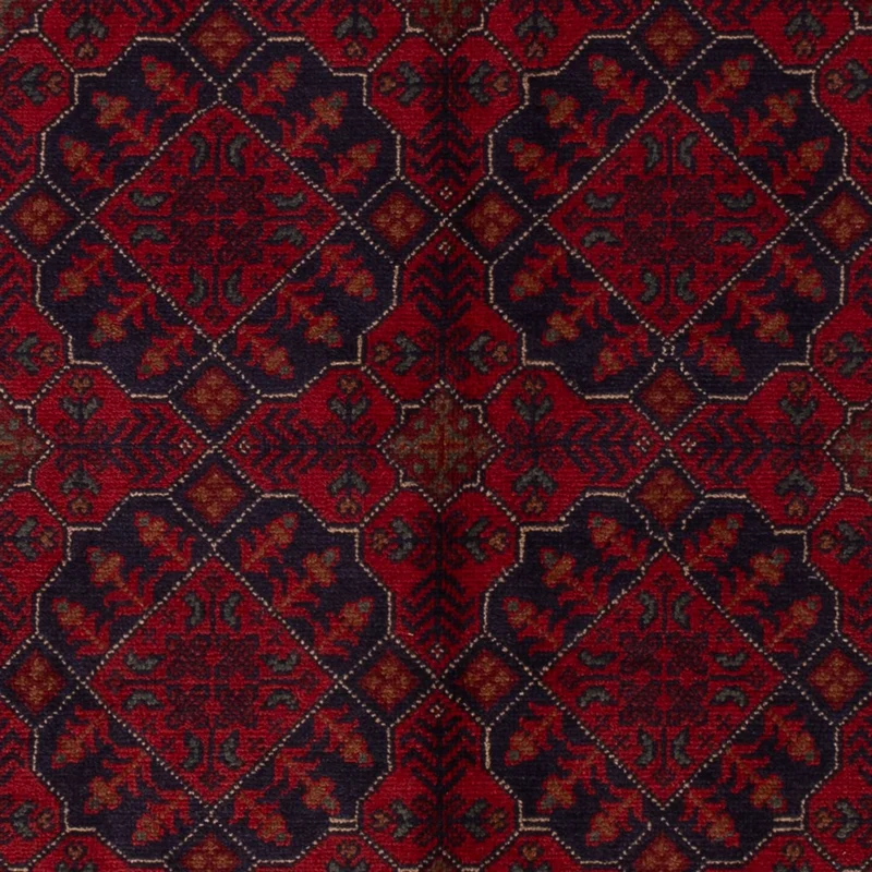 Khal Mohammadi Teppich 123x196cm - Orientteppich - dunkelrot