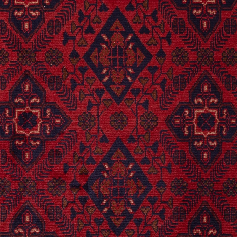 Afghan Teppich - Kunduz - 128 x 190 cm - dunkelrot