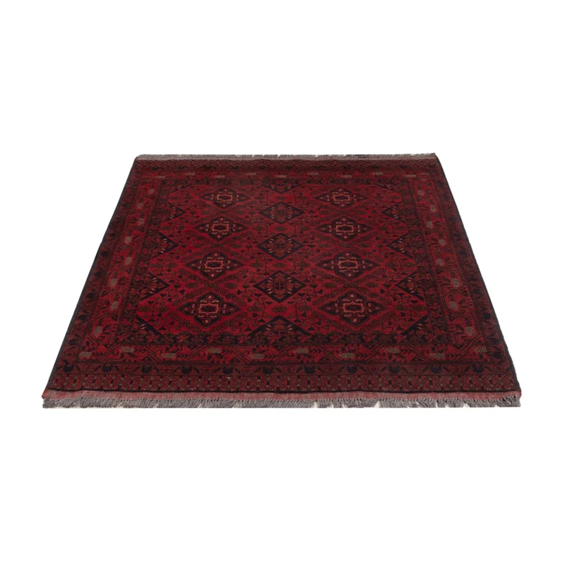 Afghan Teppich - Kunduz - 128 x 190 cm - dunkelrot