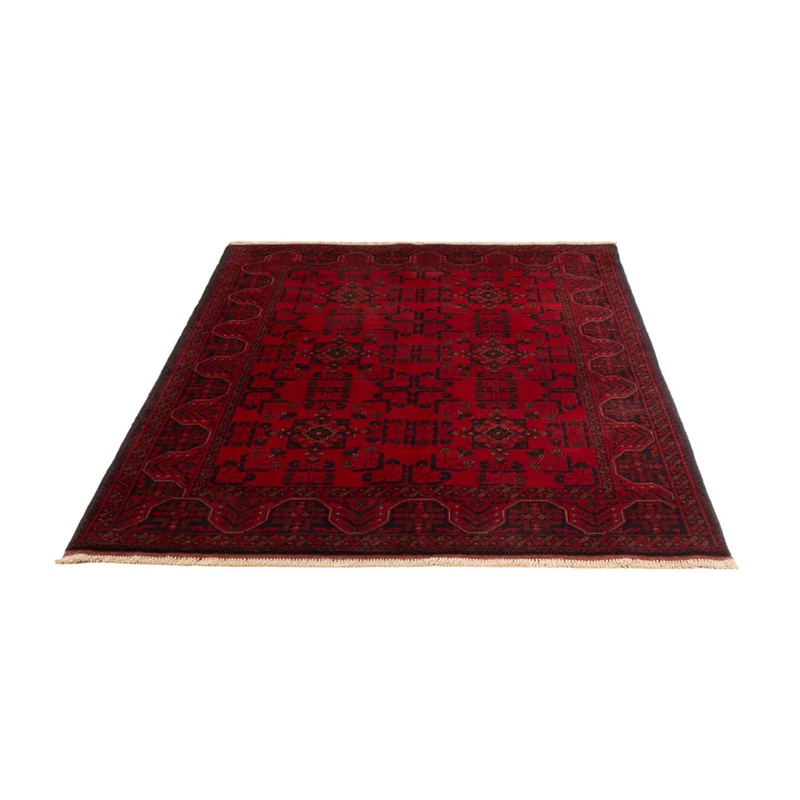 Afghan Teppich - Kunduz - 125 x 195 cm - dunkelrot