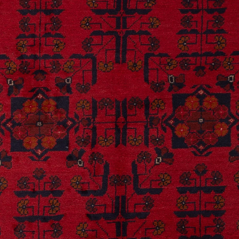 Khal Mohammadi Teppich 129x189cm - Orientteppich - dunkelrot