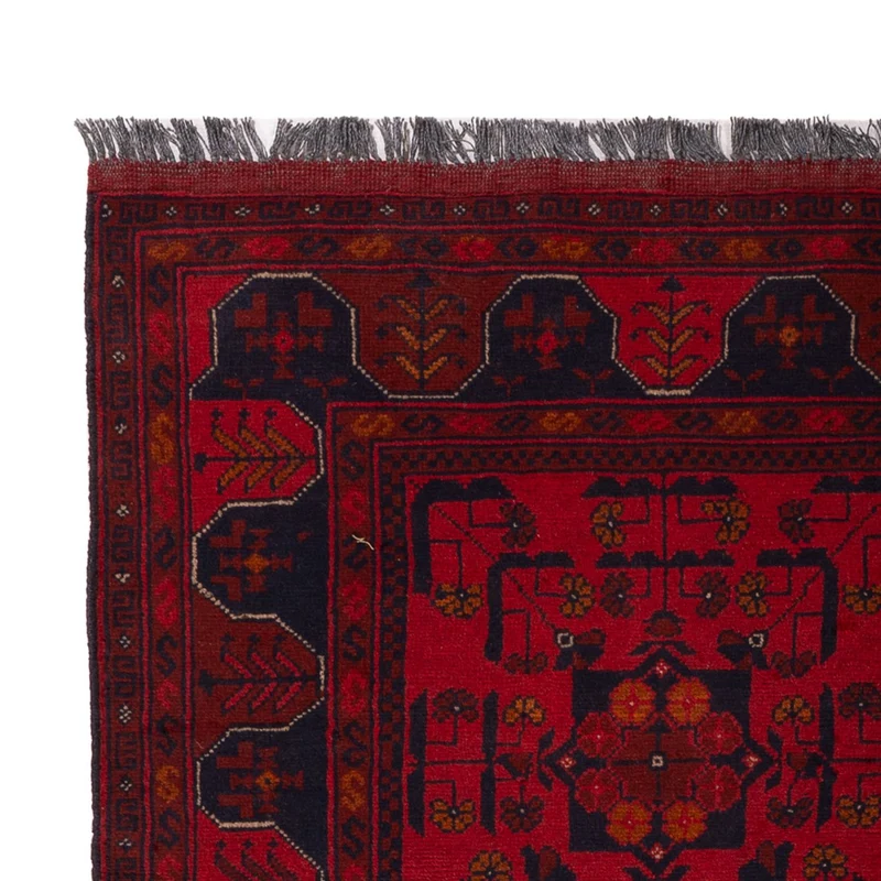 Khal Mohammadi Teppich 129x189cm - Orientteppich - dunkelrot