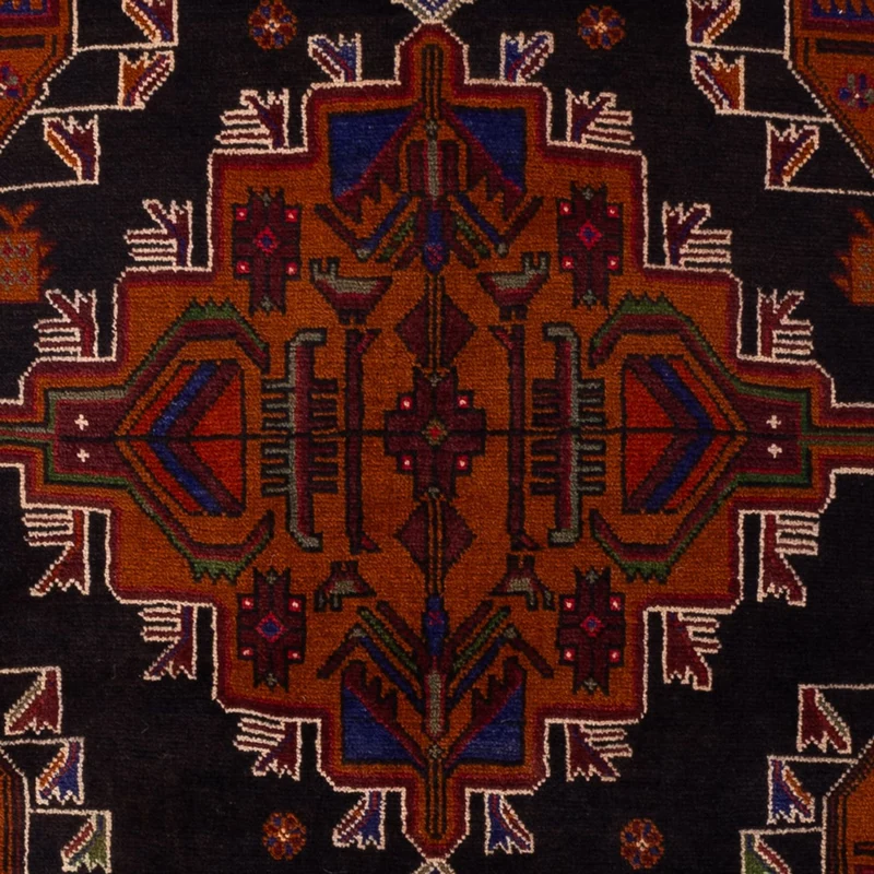 Belutsch Teppich - 130 x 193 cm - dunkelrot