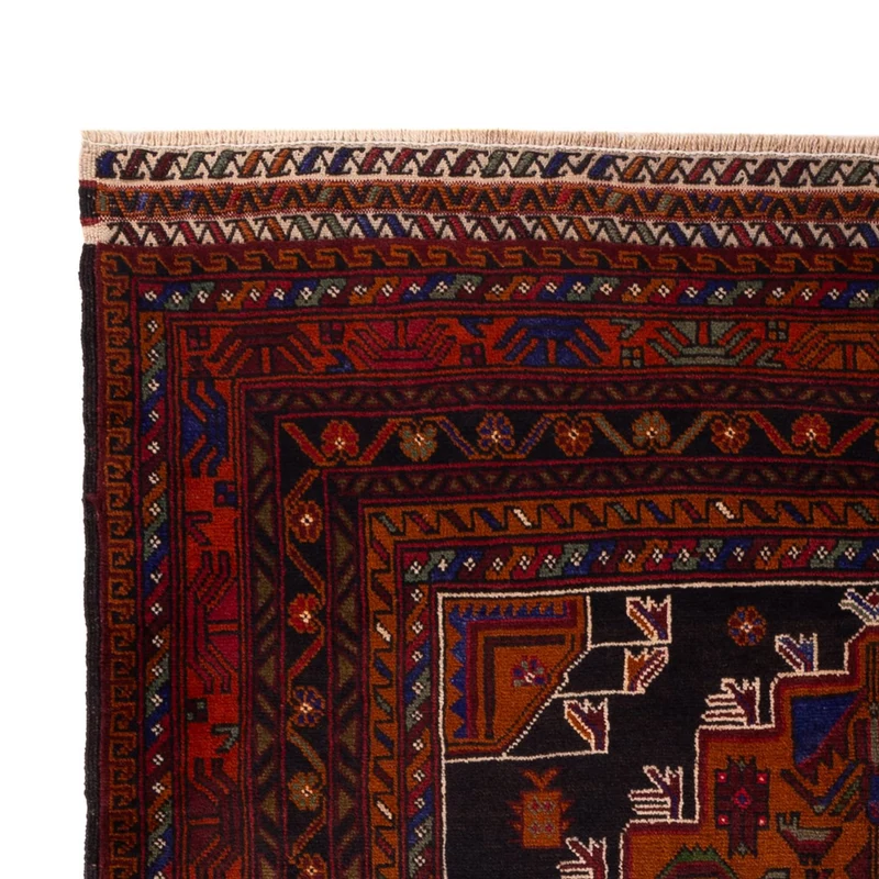 Belutsch Teppich - 130 x 193 cm - dunkelrot