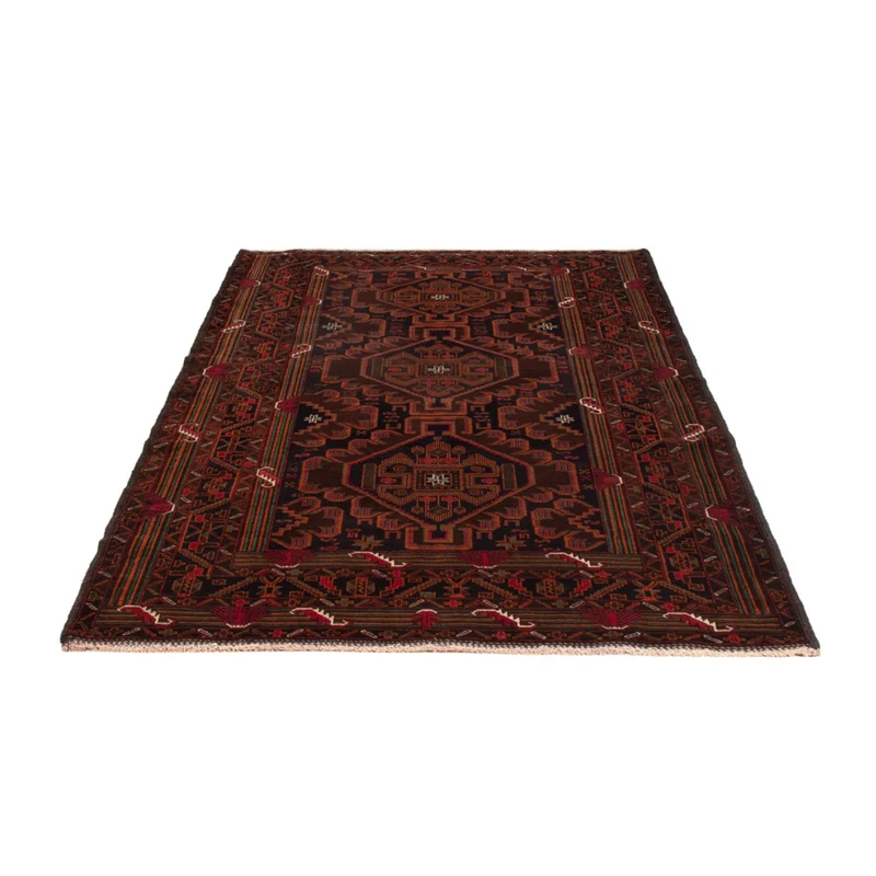 Belutsch Teppich - 128 x 213 cm - dunkelrot
