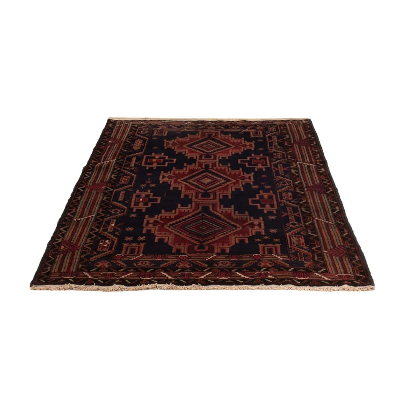 Belutsch Teppich - 122 x 200 cm - dunkelrot
