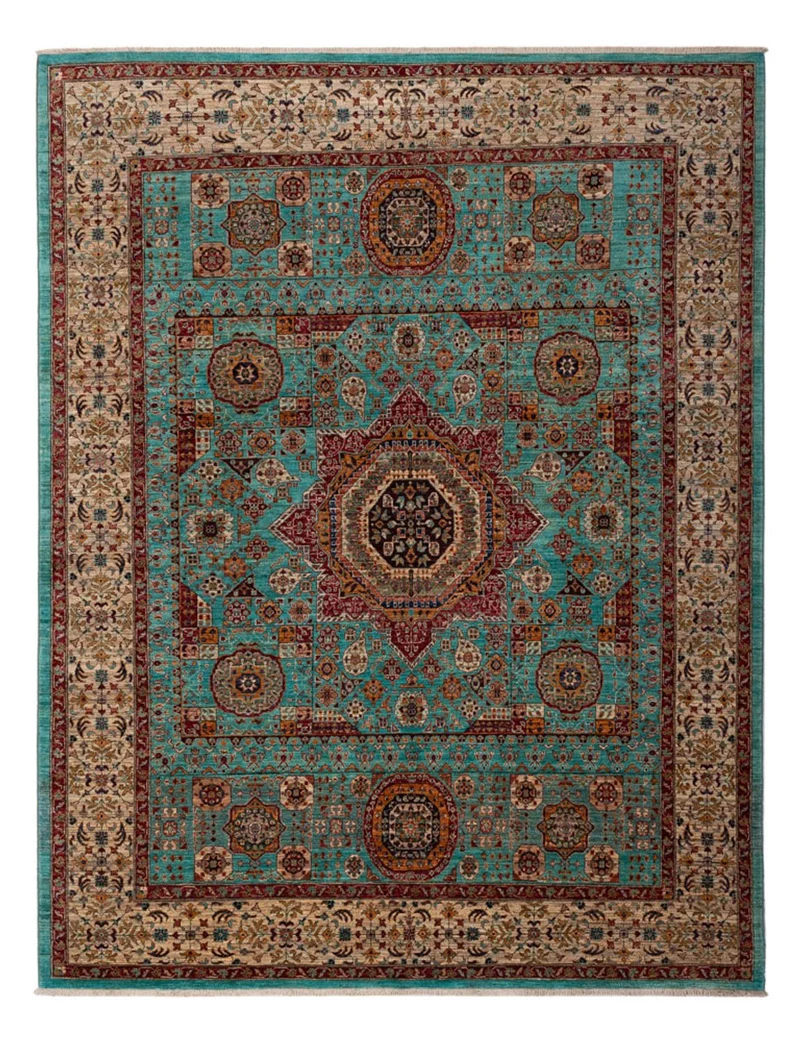 Ariana Teppich 254x313cm - Orientteppich - türkis