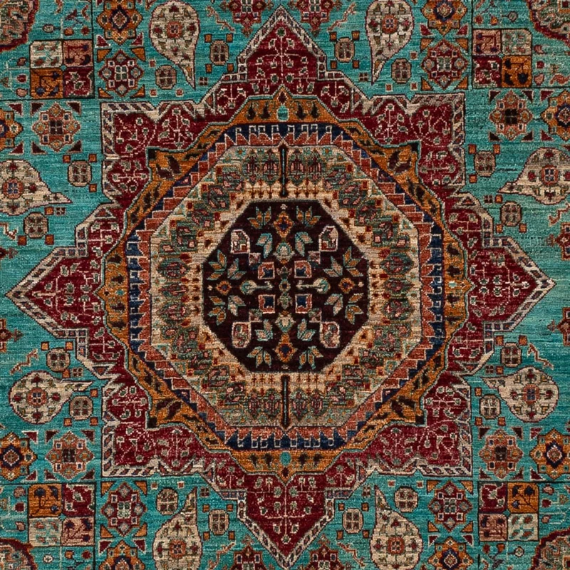Ariana Teppich 254x313cm - Orientteppich - türkis