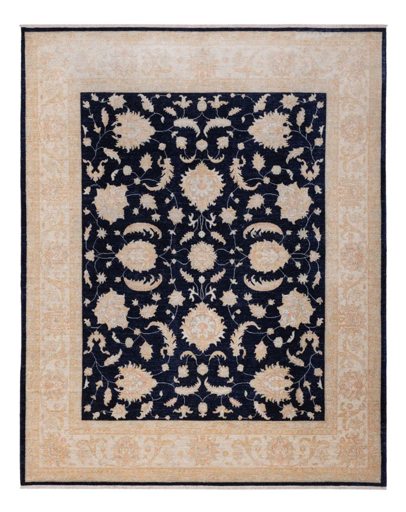 Ziegler Teppich 253x310cm - Orientteppich - schwarz