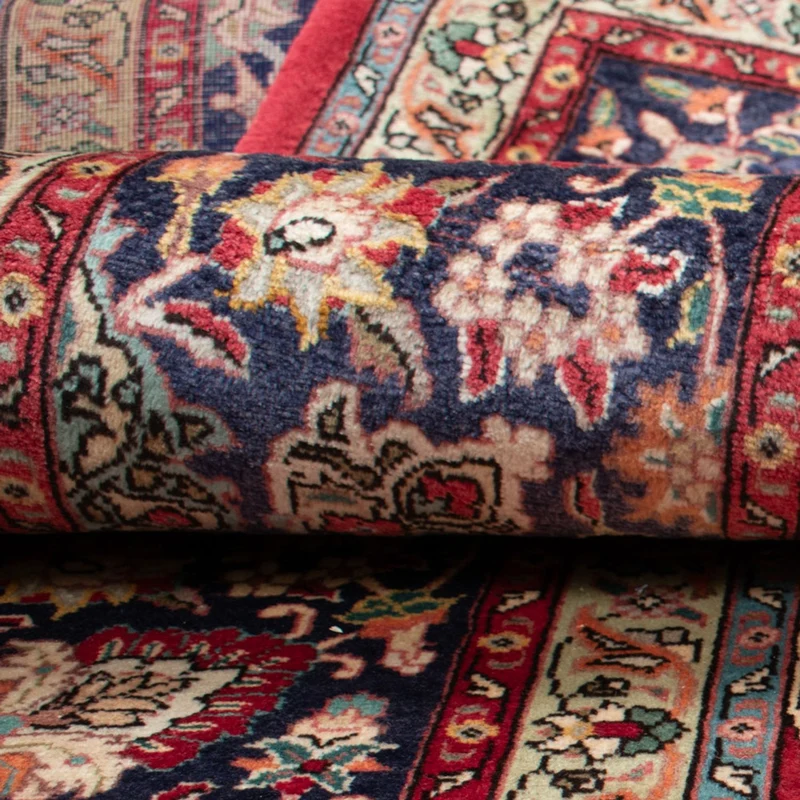 Täbriz Teppich 343x434cm - Perserteppich - rot