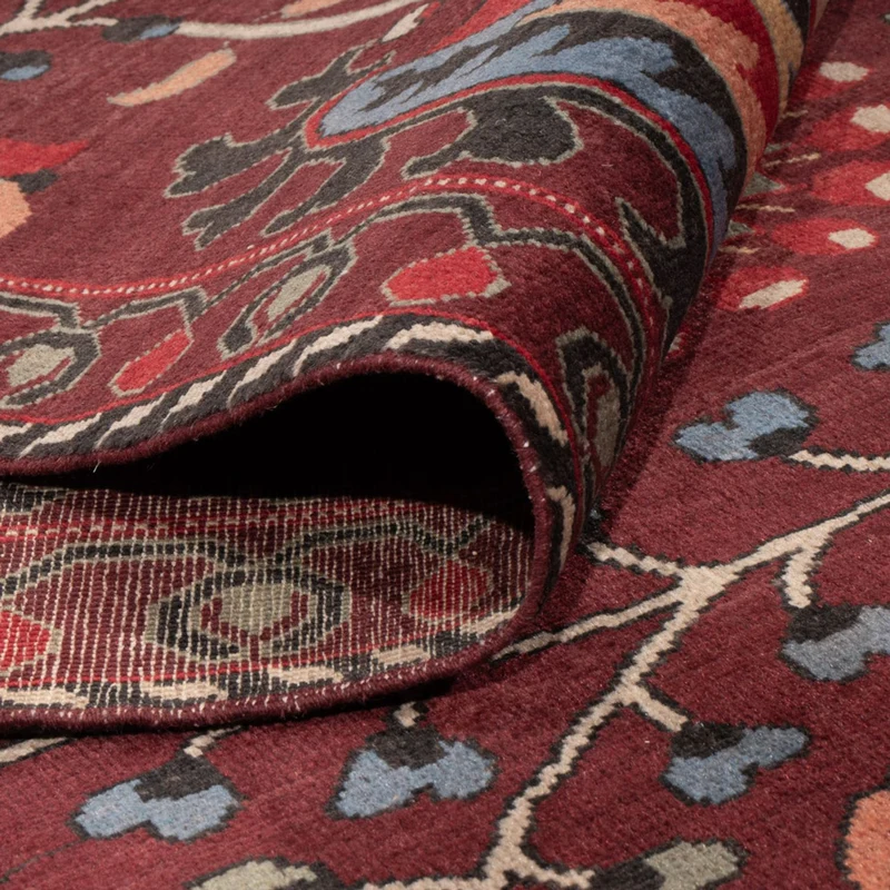 Designer Teppich 251x309cm - weinrot
