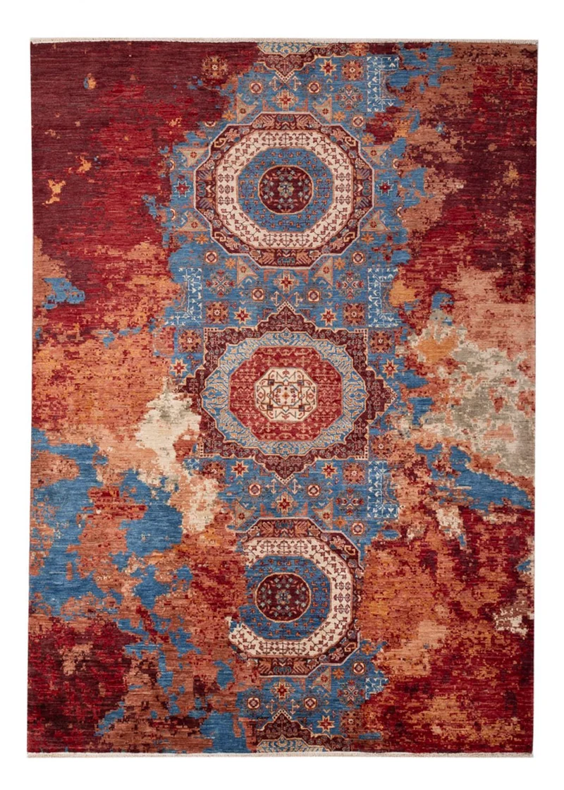Designer Teppich 171x235cm - mehrfarbig