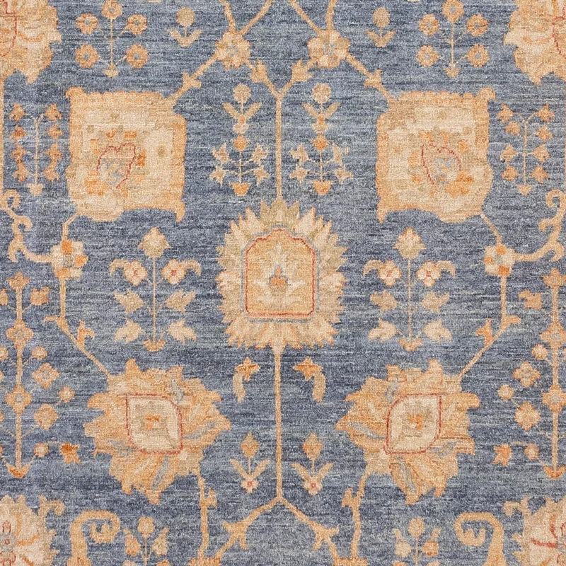 Ziegler Teppich 249x292cm - Orientteppich - blau