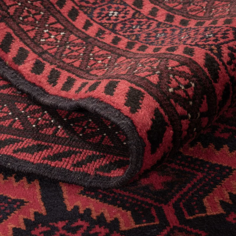 Belutsch Teppich 107x180cm - Orientteppich - dunkelrot