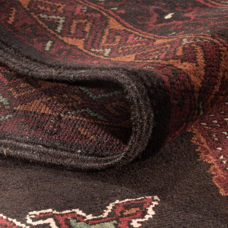 Belutsch Teppich 126x181cm - Orientteppich - dunkelrot