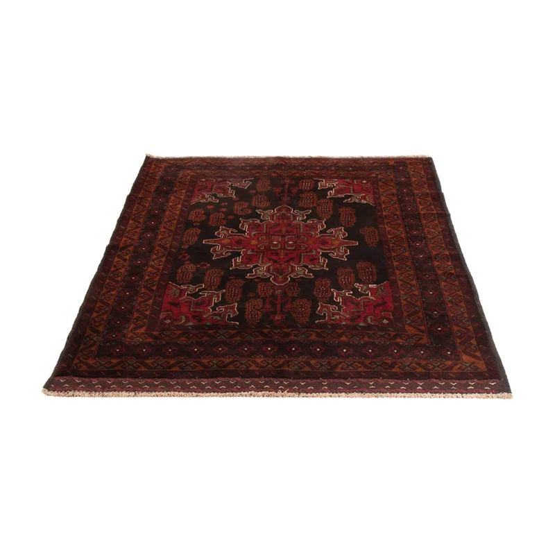Belutsch Teppich 126x181cm - Orientteppich - dunkelrot