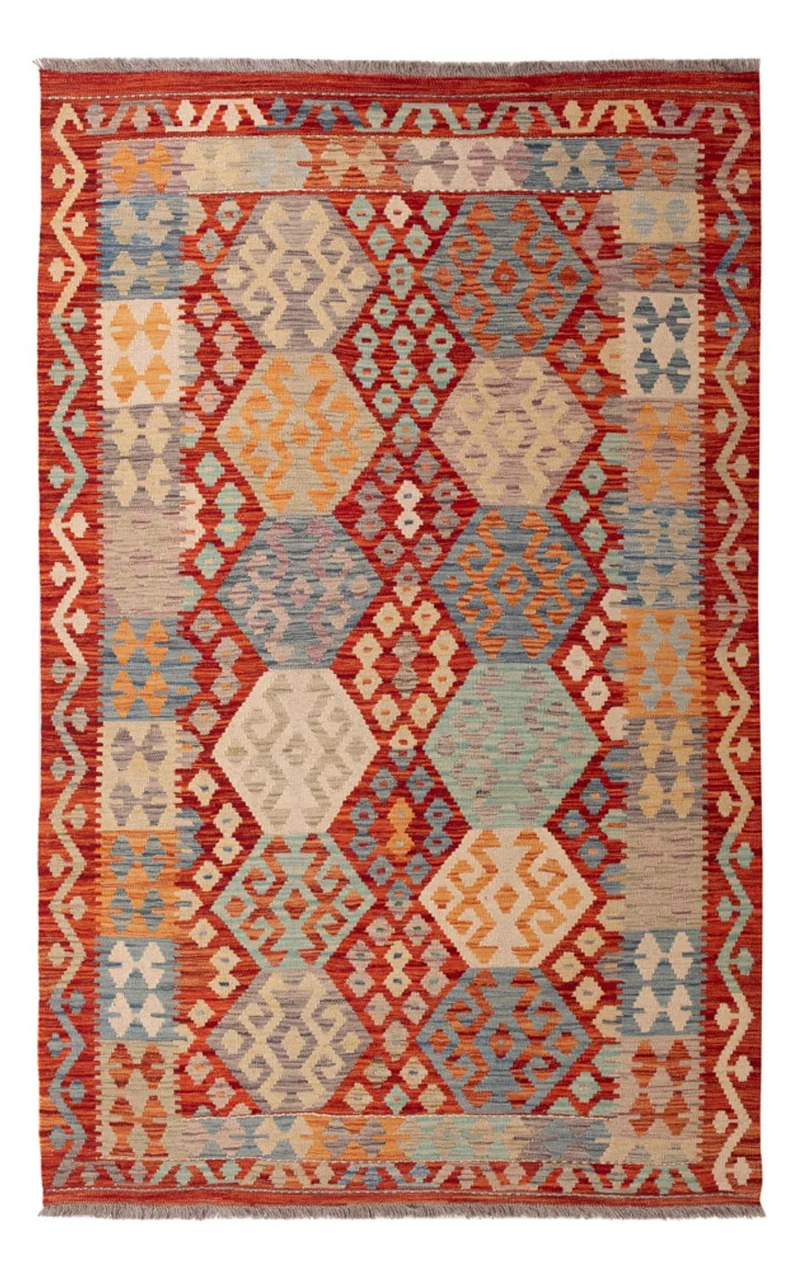 Kelim Maimene Teppich 127x201cm - mehrfarbig