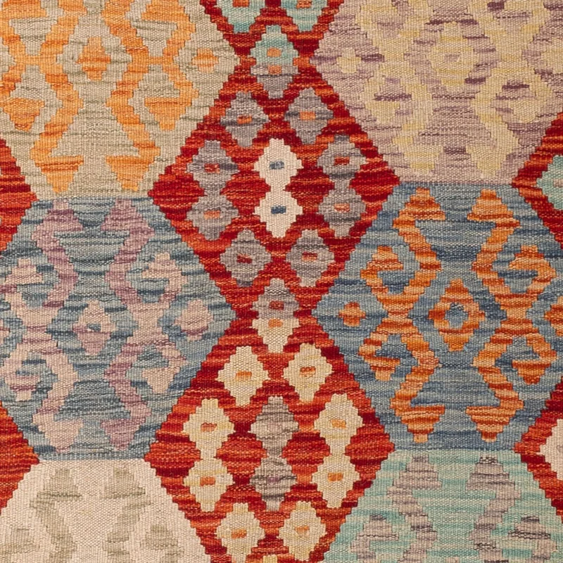 Kelim Maimene Teppich 127x201cm - mehrfarbig