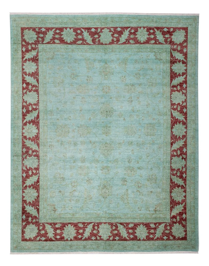 Ziegler Teppich 250x309cm - Orientteppich - hellblau
