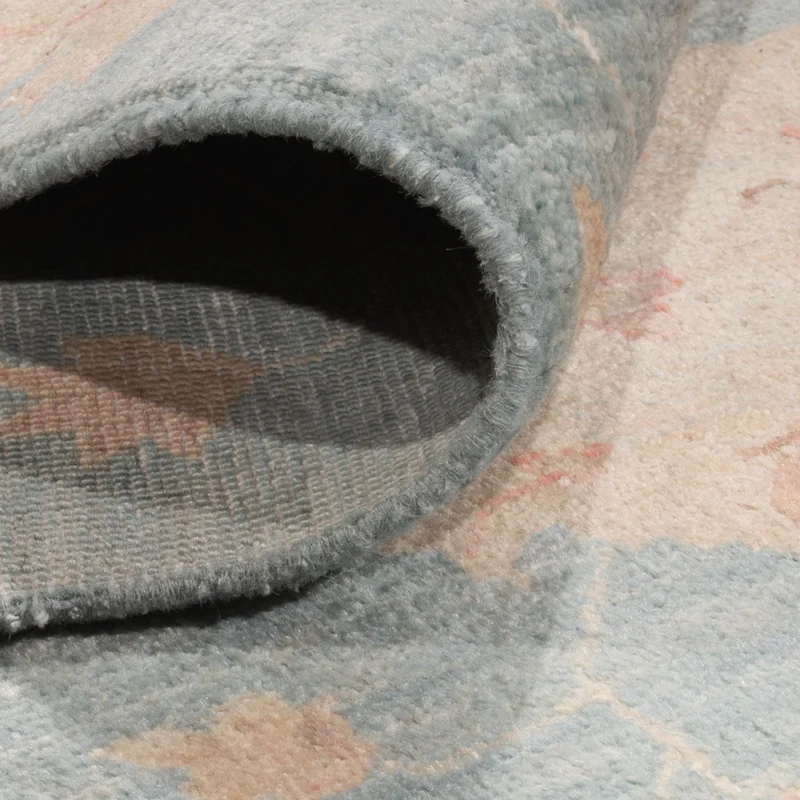 Ziegler Modern Teppich 252x309cm - Orientteppich - hellblau