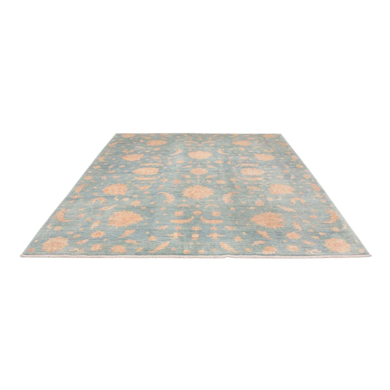 Ziegler Modern Teppich 252x309cm - Orientteppich - hellblau