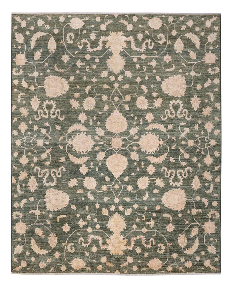 Ziegler Modern Teppich 251x308cm - Orientteppich - grün