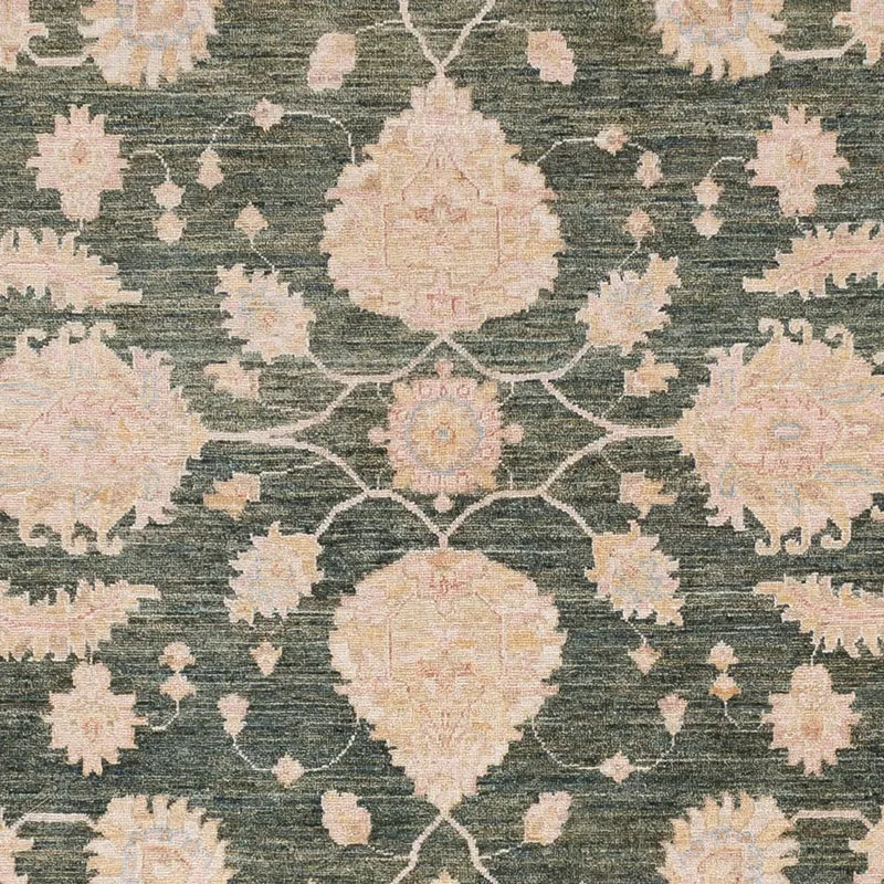 Ziegler Modern Teppich 251x308cm - Orientteppich - grün