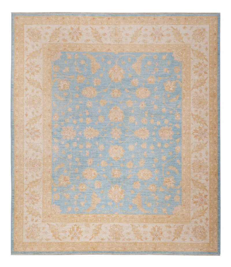 Ziegler Teppich 258x302cm - Orientteppich - hellblau