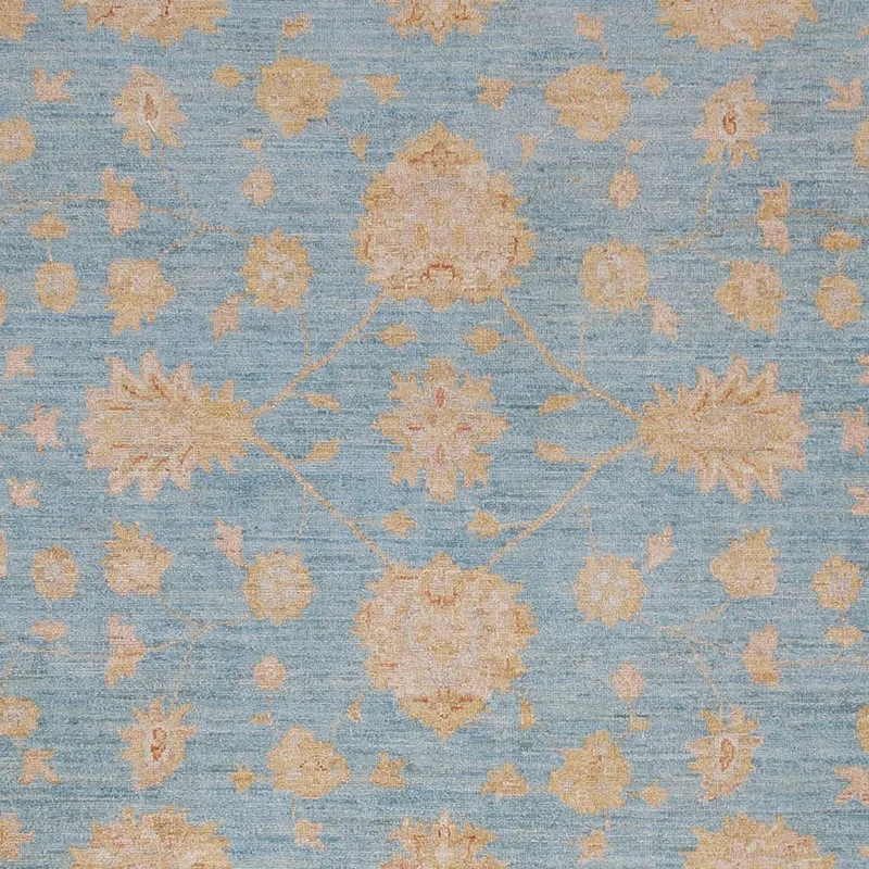 Ziegler Teppich 258x302cm - Orientteppich - hellblau