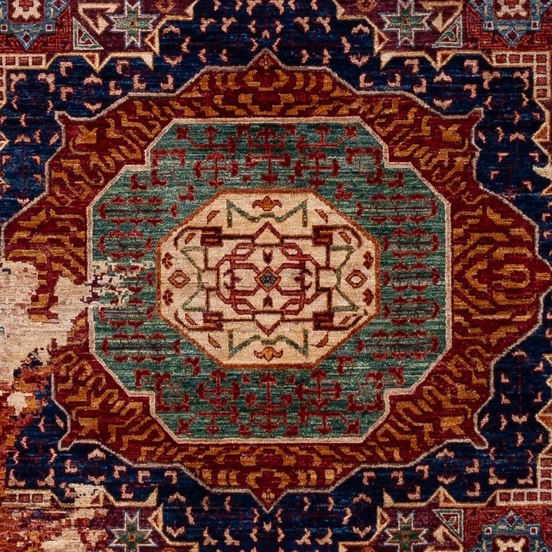 Designer Teppich 237x304cm - mehrfarbig