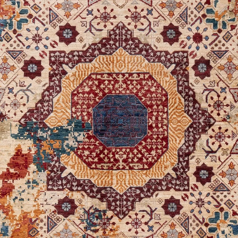 Designer Teppich 247x292cm - mehrfarbig
