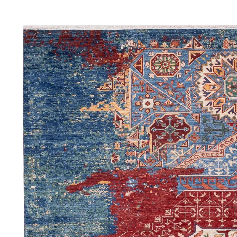 Designer Teppich 247x288cm - mehrfarbig