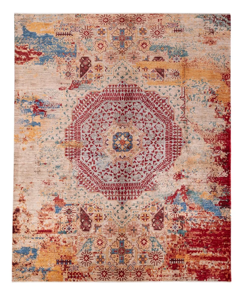 Designer Teppich 244x290cm - mehrfarbig