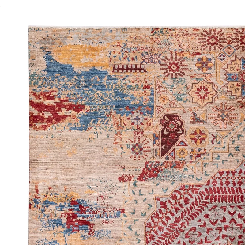 Designer Teppich 244x290cm - mehrfarbig
