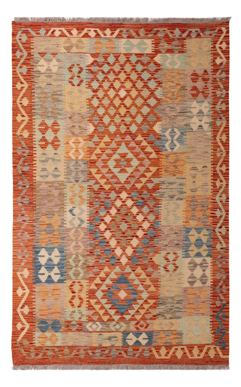 Kelim Maimene Teppich 122x200cm - mehrfarbig