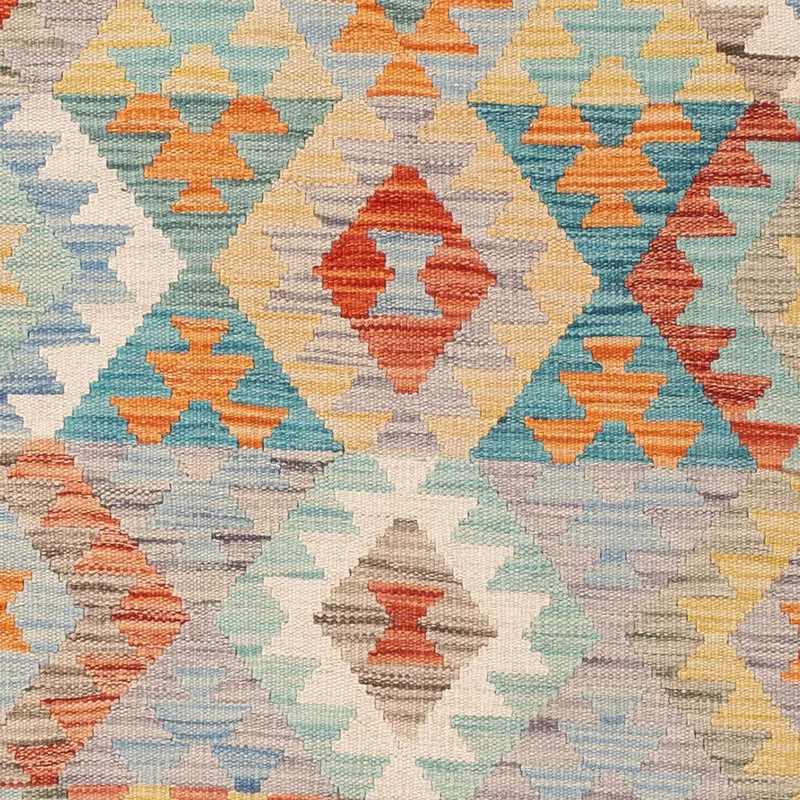 Kelim Maimene Teppich 129x187cm - mehrfarbig