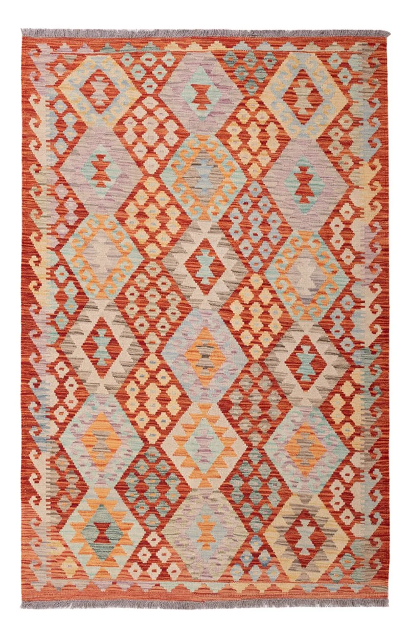 Kelim Maimene Teppich 127x187cm - mehrfarbig