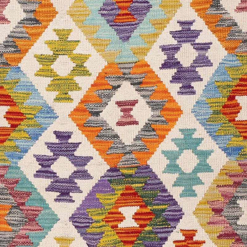 Kelim Teppich - Splash - 127 x 174 cm - mehrfarbig