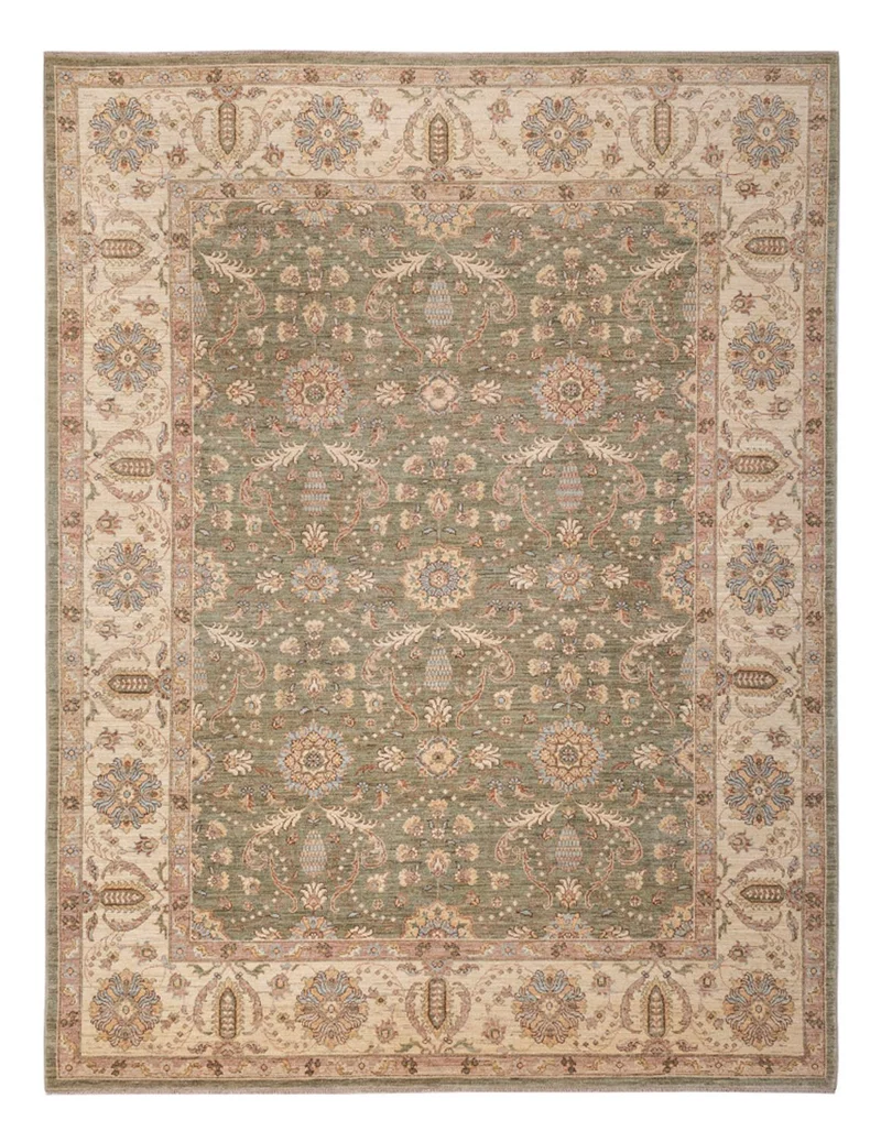 Ziegler Teppich 248x309cm - Orientteppich - olivgrün