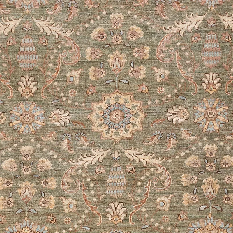 Ziegler Teppich 248x309cm - Orientteppich - olivgrün