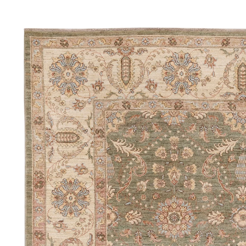 Ziegler Teppich 248x309cm - Orientteppich - olivgrün