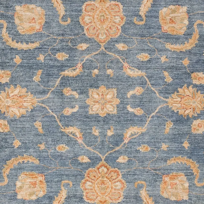 Ziegler Teppich - 257 x 296 cm - blau