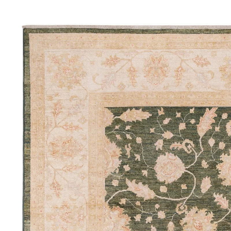 Ziegler Teppich 250x307cm - Orientteppich - grün