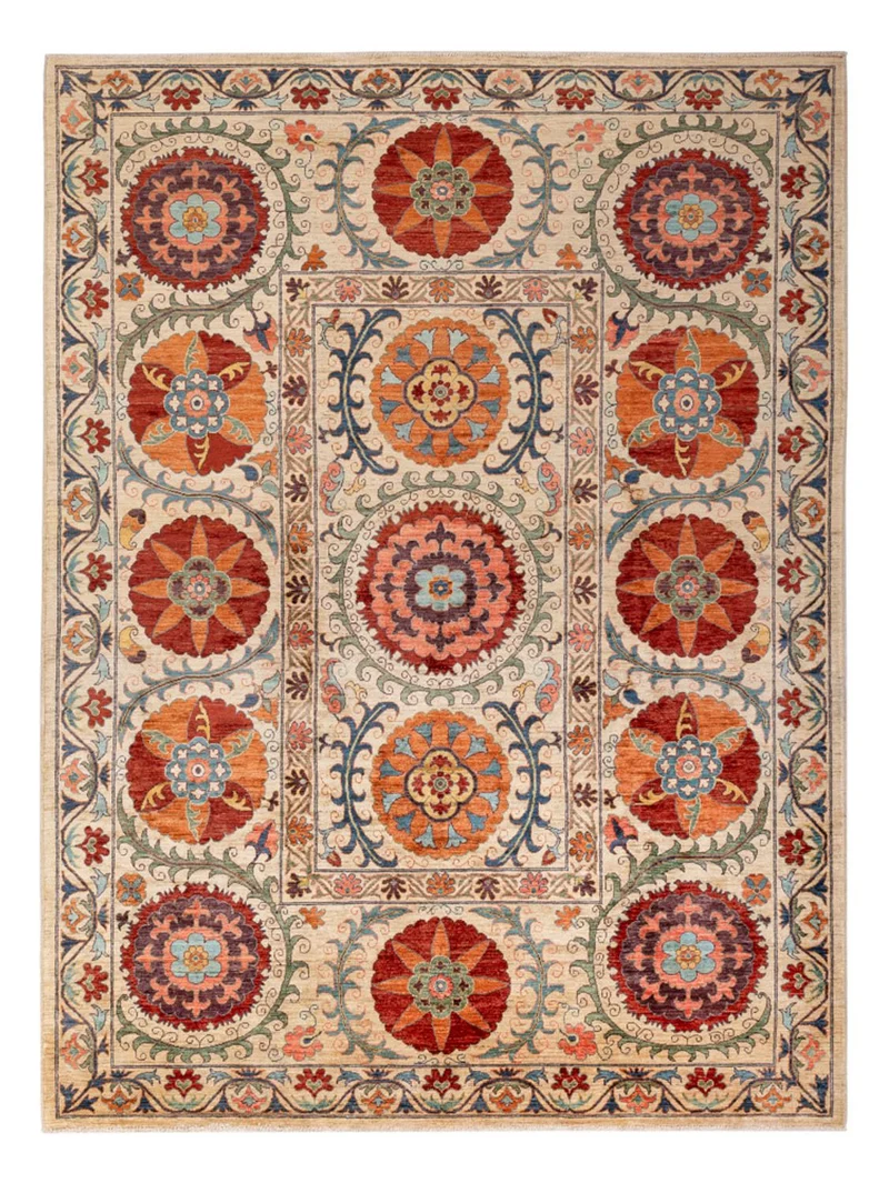 Ariana Teppich 219x298cm - Orientteppich - beige