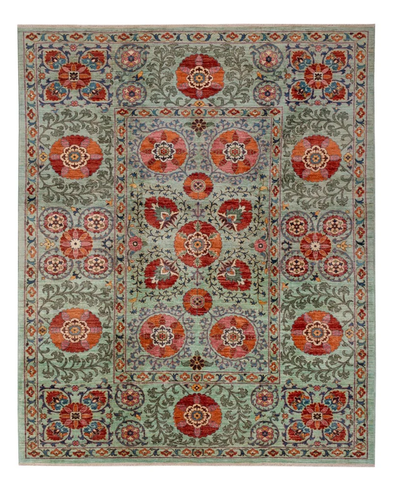 Ariana Teppich 215x275cm - Orientteppich - türkis
