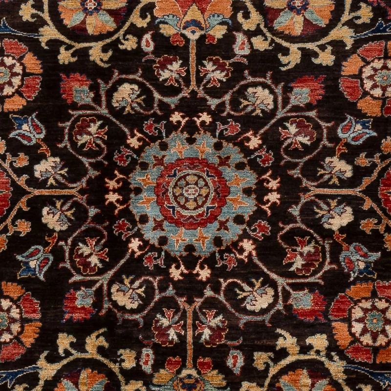 Ziegler Teppich - Ariana - 186 x 251 cm - schwarz
